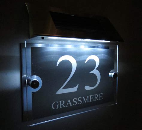 glass and metal house number|Amazon.com: House Number Plaques.